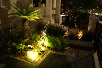 Front garden lighting installation - London W2